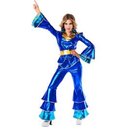 Disfraz Chica Abba Blue adulta