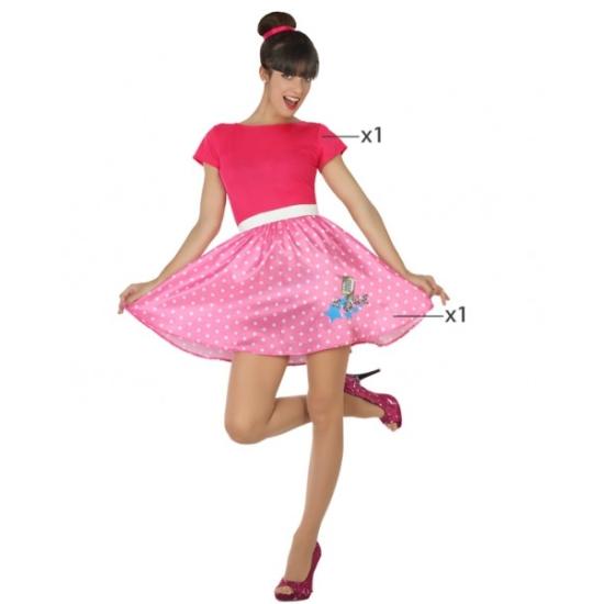 Disfraz  Años 50 Pink Ladies en talla  adulta