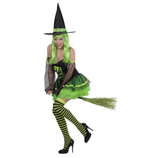 Disfraz adulto Bruja Colorín Divertido .