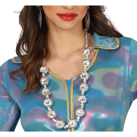 Disfraz Adulto Chica Mono Azul Disco