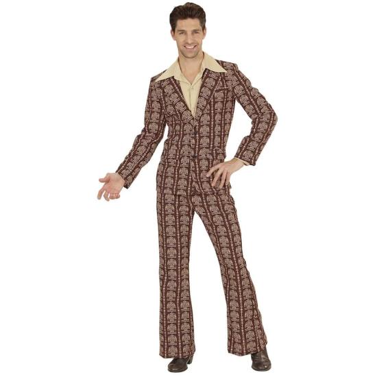 Disfraz Chulo Disco años 70 Marrón para adulto