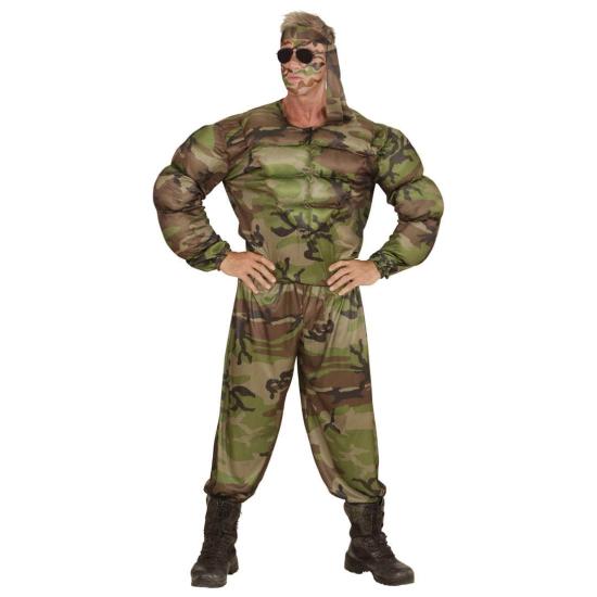 Disfraz Solldado Jhony Rambo para adulto