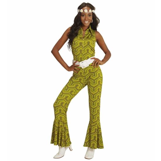 Disfraz Mono Mujer Groovy años 70 Wallpaper adulta