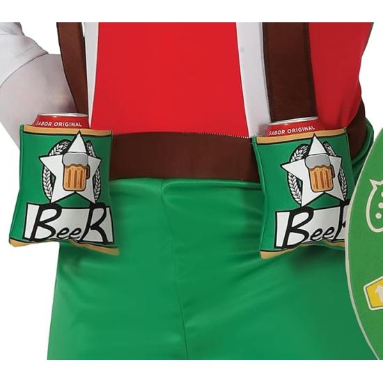 Disfraz Beer Man Verde talla Adulto