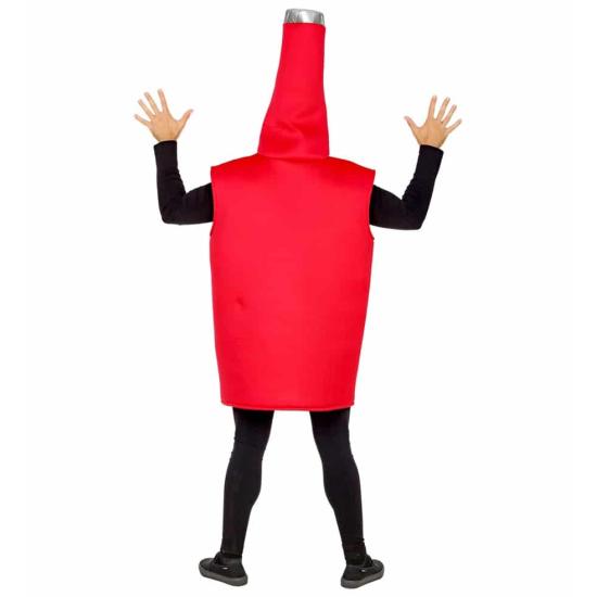 Disfraz Bote de Ketchup talla adultos