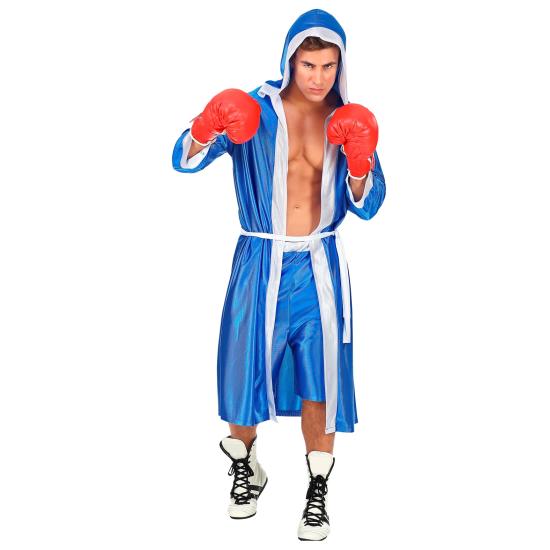 Disfraz Boxeador azul talla adulto