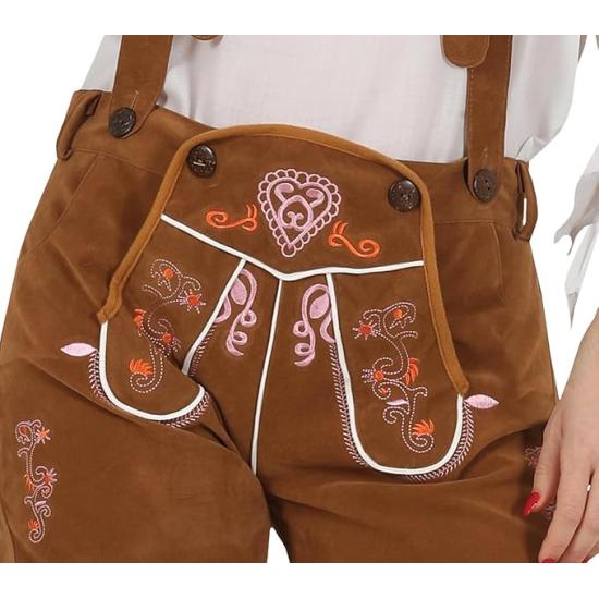 Disfraz de Tirolesa Marrón para Mujer