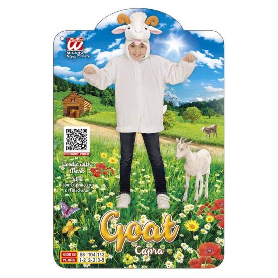 Disfraz cabra de peluche infantil