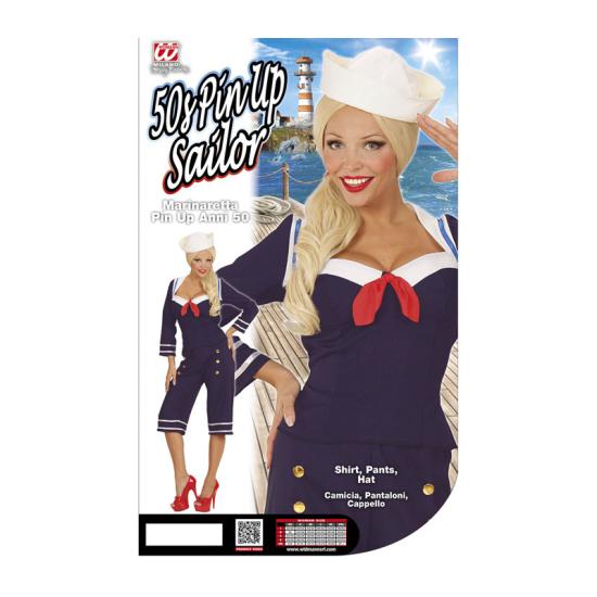Disfraz  Marinera Pin Up de los años 50 adulta