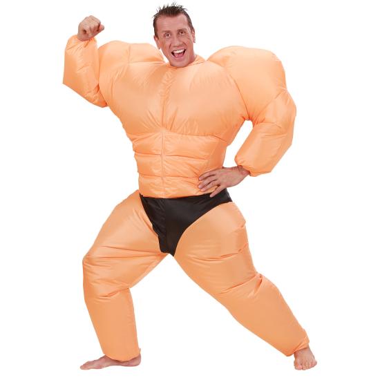 Disfraz Culturista Hinchable talla Única.