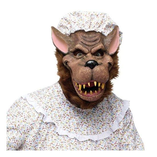 Disfraz de abuela lobo feroz para adulto