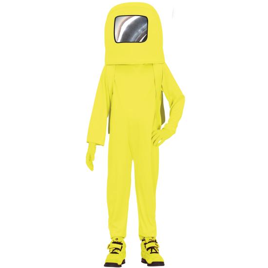 Disfraz de Among Us amarillo para niño