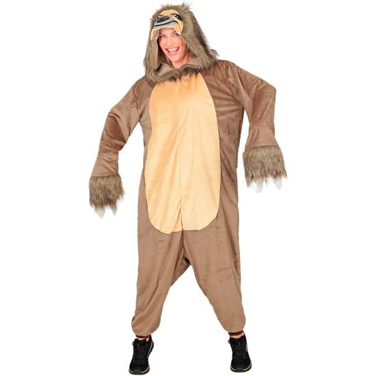 Disfraz de Perezoso para Adulto – Mono de Peluche con Capucha