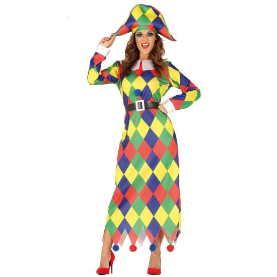 Disfraz de Arlequina Colores adulta