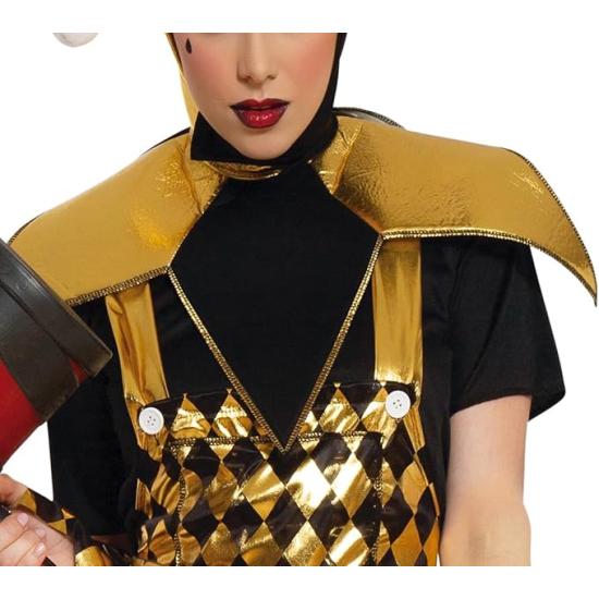Disfraz de Arlequín Dorado para Mujer