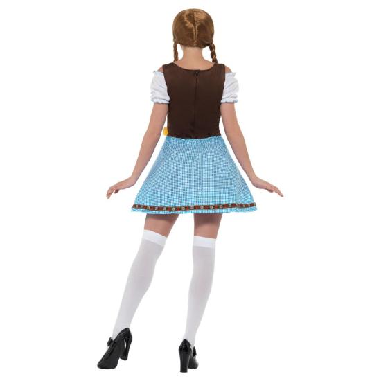 Disfraz de Bávara Azul  de Mujer