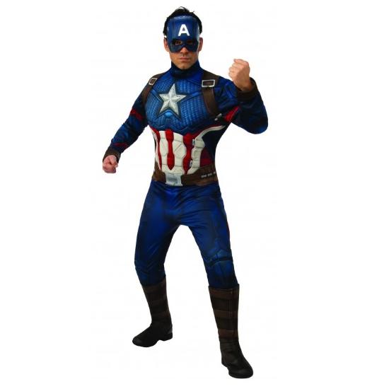 Disfraz de Capitán América Endgame Musculoso para Hombre