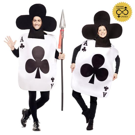 Disfraz de Carta As de Trébol Alicia para adultos