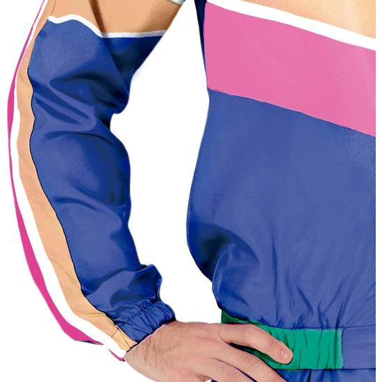 Disfraz de chándal de Gimnasta de los años 80 para Hombre Adulto **