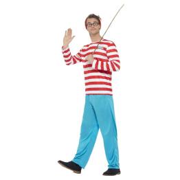 Disfraz de ¿Dónde está Wally? Lujo para adulto