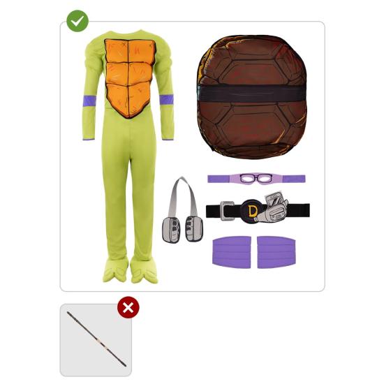 Disfraz de Donatello para hombre - Las Tortugas Ninja