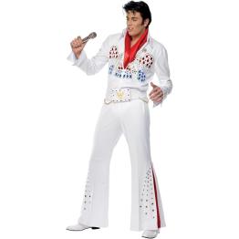 Disfraz de el Rey del Rock Elvis Deluxe para hombre