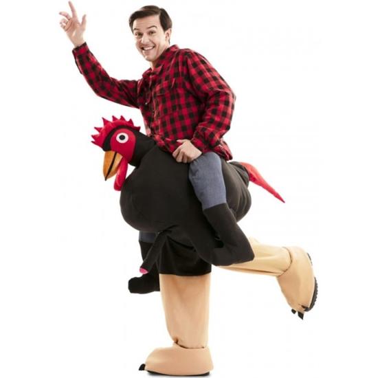 Disfraz de Gallo Exhibicionista a hombros para adulto