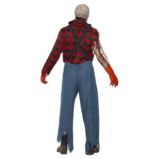 Disfraz de granjero zombie para hombre