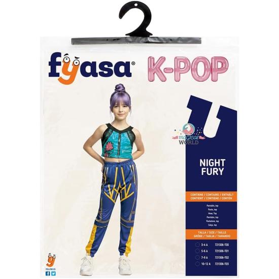 Disfraz de Guerrera K-Pop Night Fury