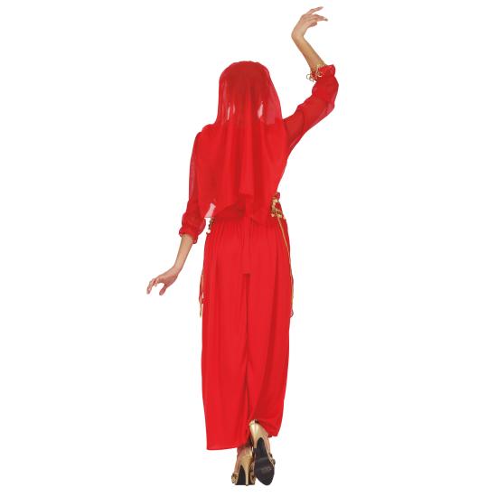 Disfraz de India Bollywood Rojo para Mujer