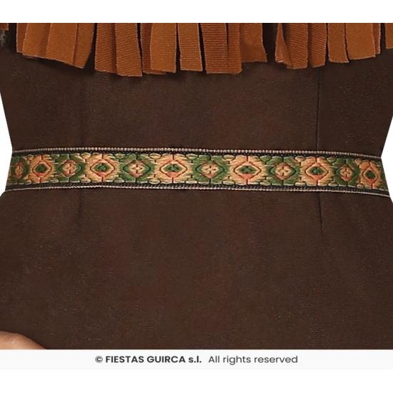 Disfraz de india para chica marrón