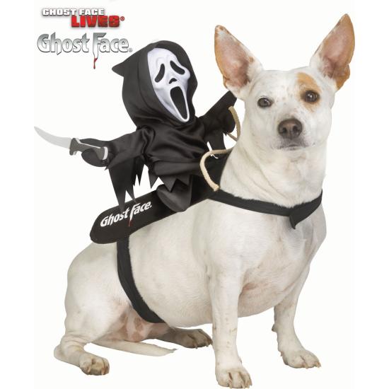 Disfraz de jinete Ghost Face® para mascota