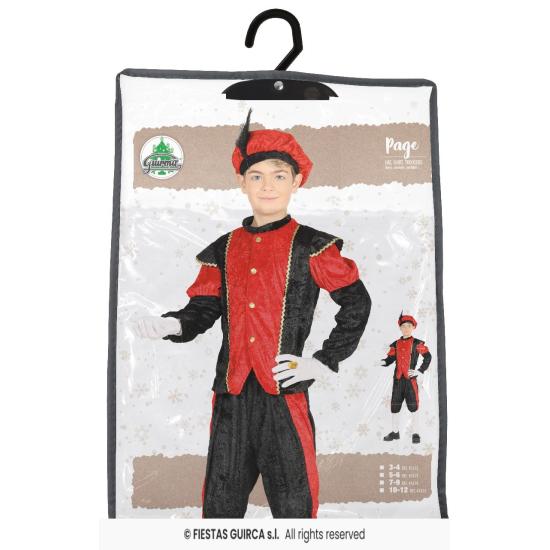 Disfraz de Paje Rojo para Niño