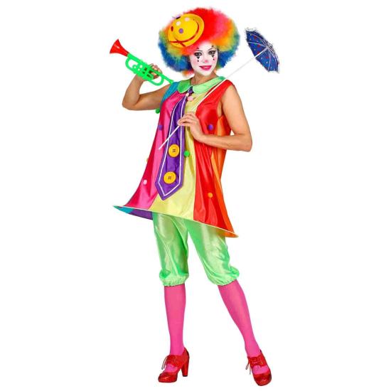 Disfraz de Payasa Alegre talla  Adulta