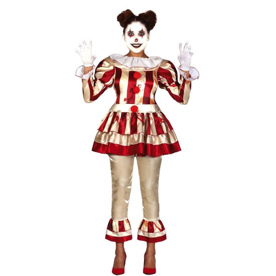 Disfraz de Payasa Asesina Clásica para Mujer