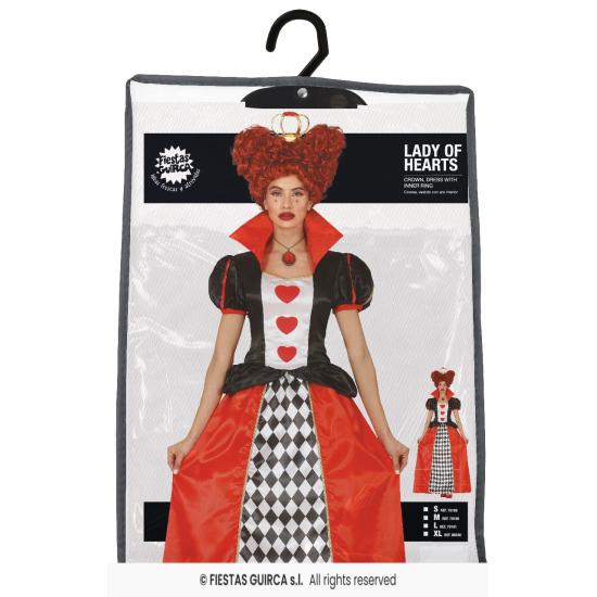 Disfraz de Reina de Corazones Alicia de mujer
