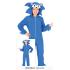 Disfraz de Sonic Kigurumi para niño