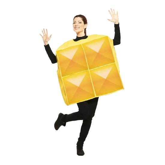 Disfraz de Tetris Amarillo para Adulto