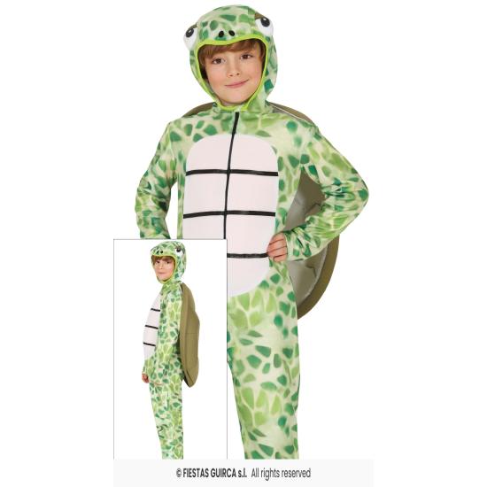 Disfraz de Tortuga Marina para Niño – Mono con Capucha y Caparazón