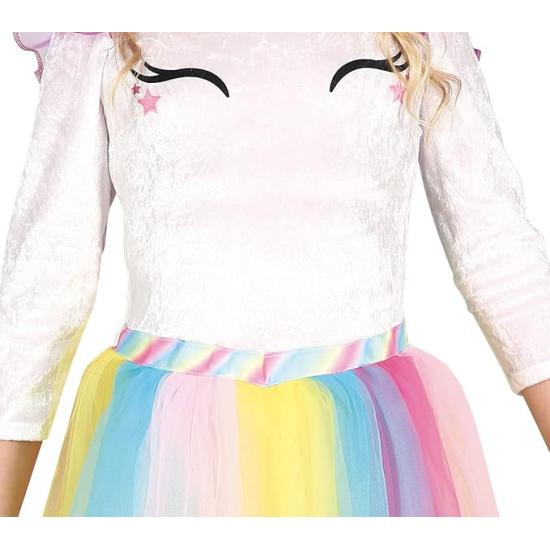 Disfraz de Unicornio Arco Iris con Alas para Niña