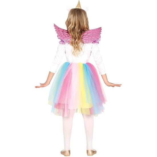 Disfraz de Unicornio Arco Iris con Alas para Niña