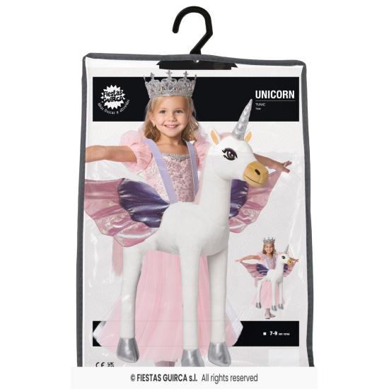 Disfraz de Unicornio infantil con Muñeco y Vestido talla 7-9 años
