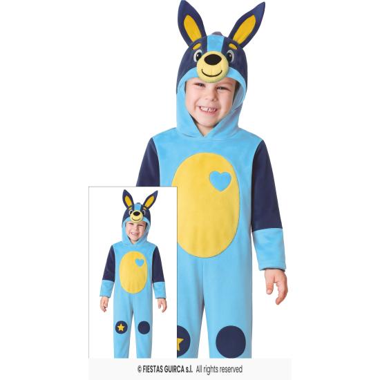 Disfraz del Perro Azul para Niño 3-4 Años con Capucha