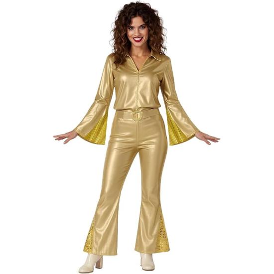 Disfraz Disco Dorado para Mujer Años 70