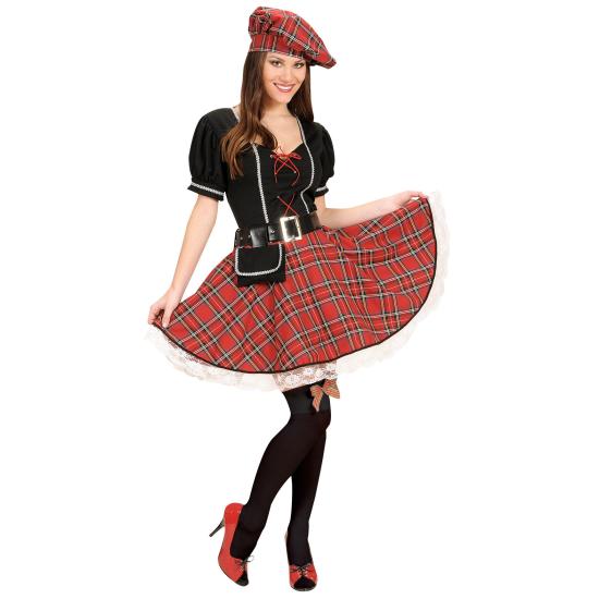 Disfraz Escocesa Feliz mujer