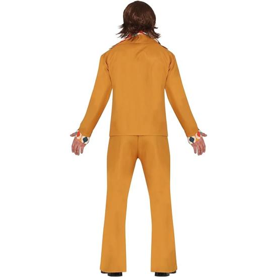 Disfraz de los años 70 naranja para hombre