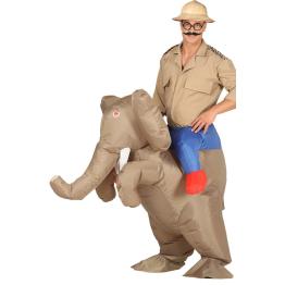 Disfraz hinchable de elefante ride on talla adulto