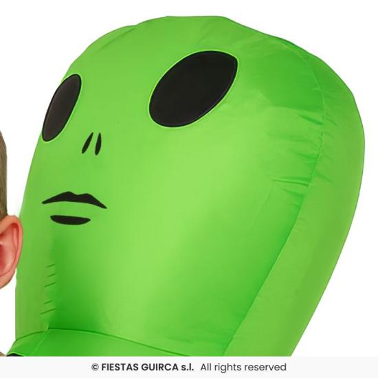 Disfraz Hinchable Infantil Alien Secuestrador de Niños – Incluye Traje con Ventilador