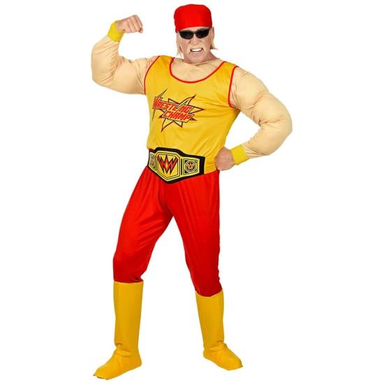 Disfraz Luchador Wrestling Hulk Hogan talla adulto