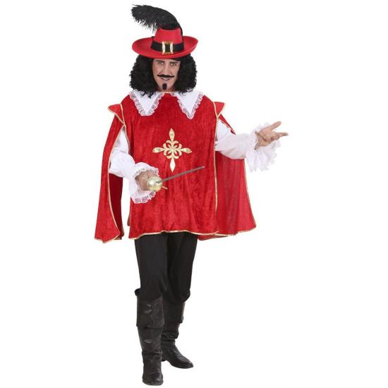 Disfraz Mosquetero Rojo Corte Real hombre